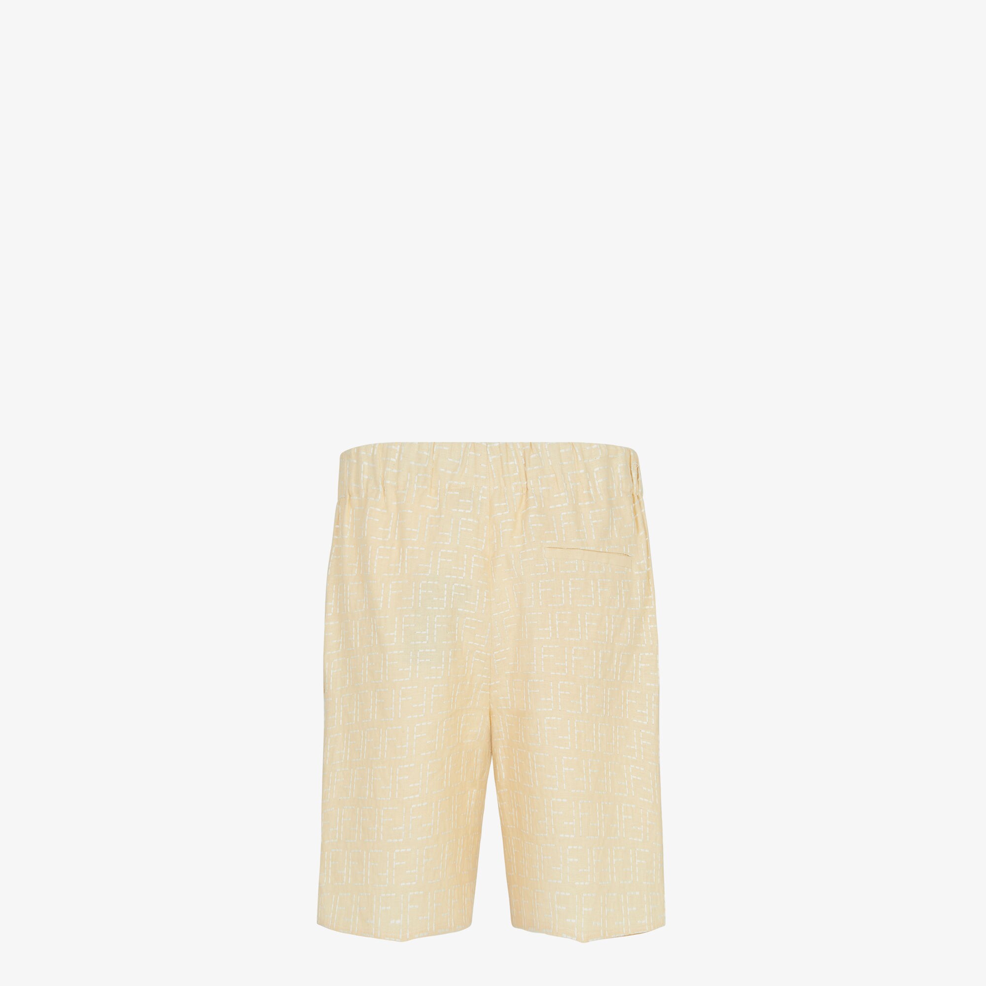 24SS【FENDI】バミューダパンツ ホワイトコットン FFジャカード 24SS【FENDI】バミューダパンツ ホワイトコットン FFジャカード