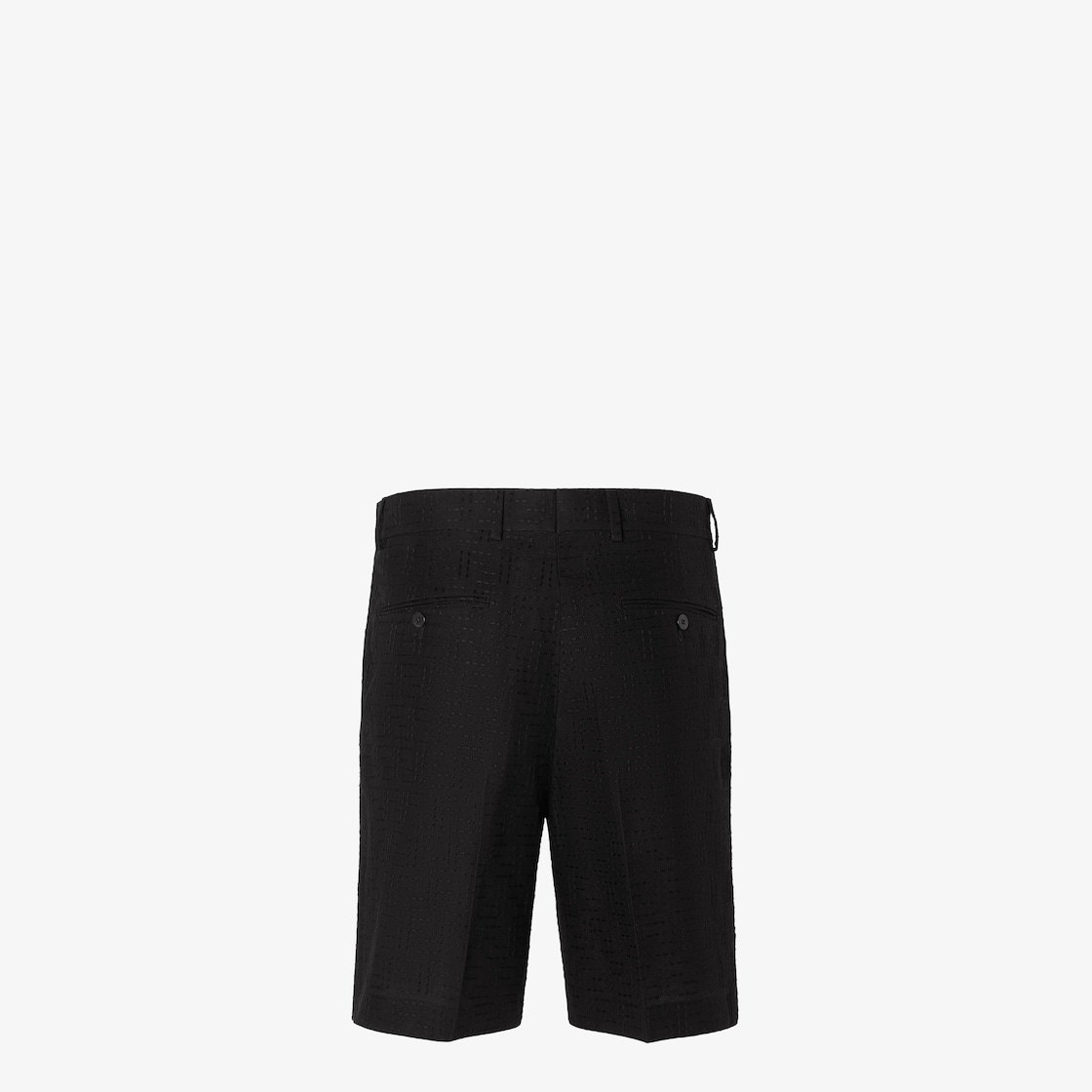 Bermudas Black linen FF jacquard shorts Black - Image 2/3