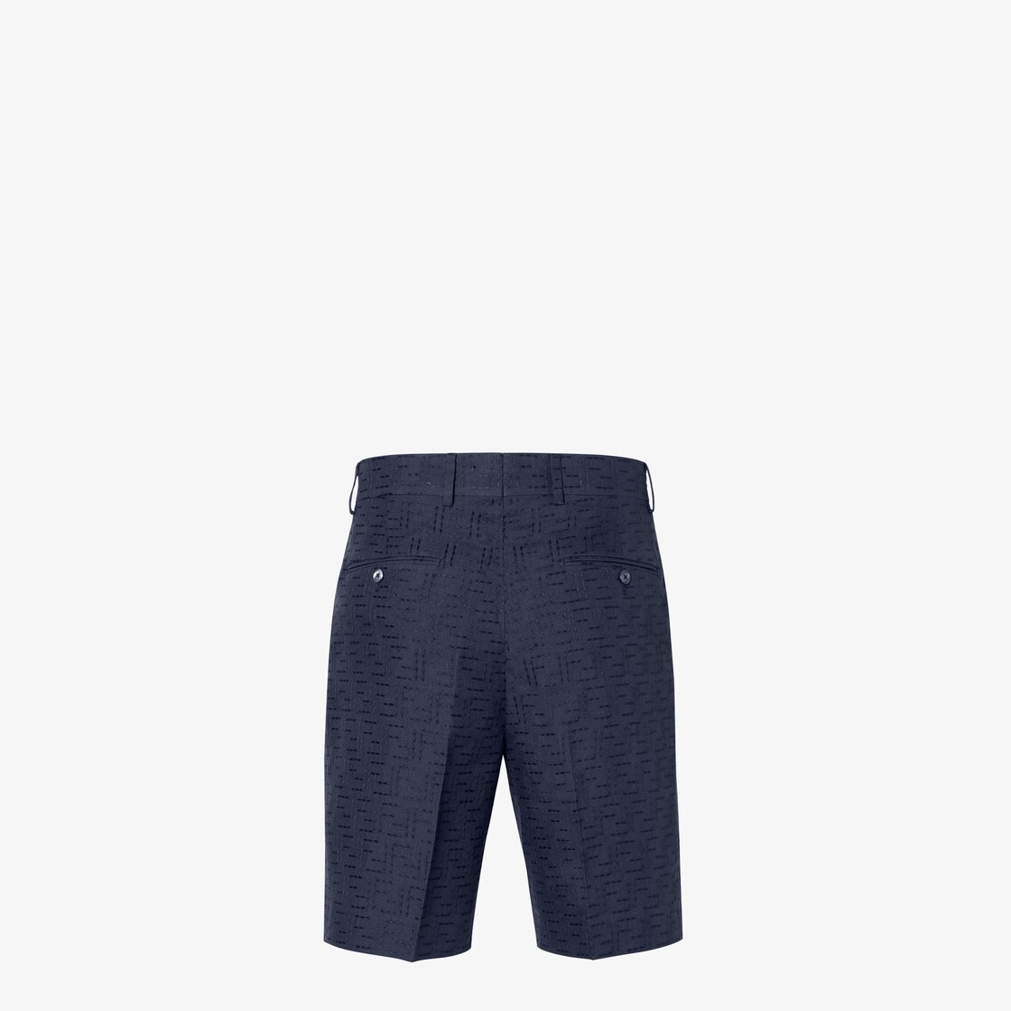 Bermudas Blue linen FF jacquard shorts Blue - Image 2/3