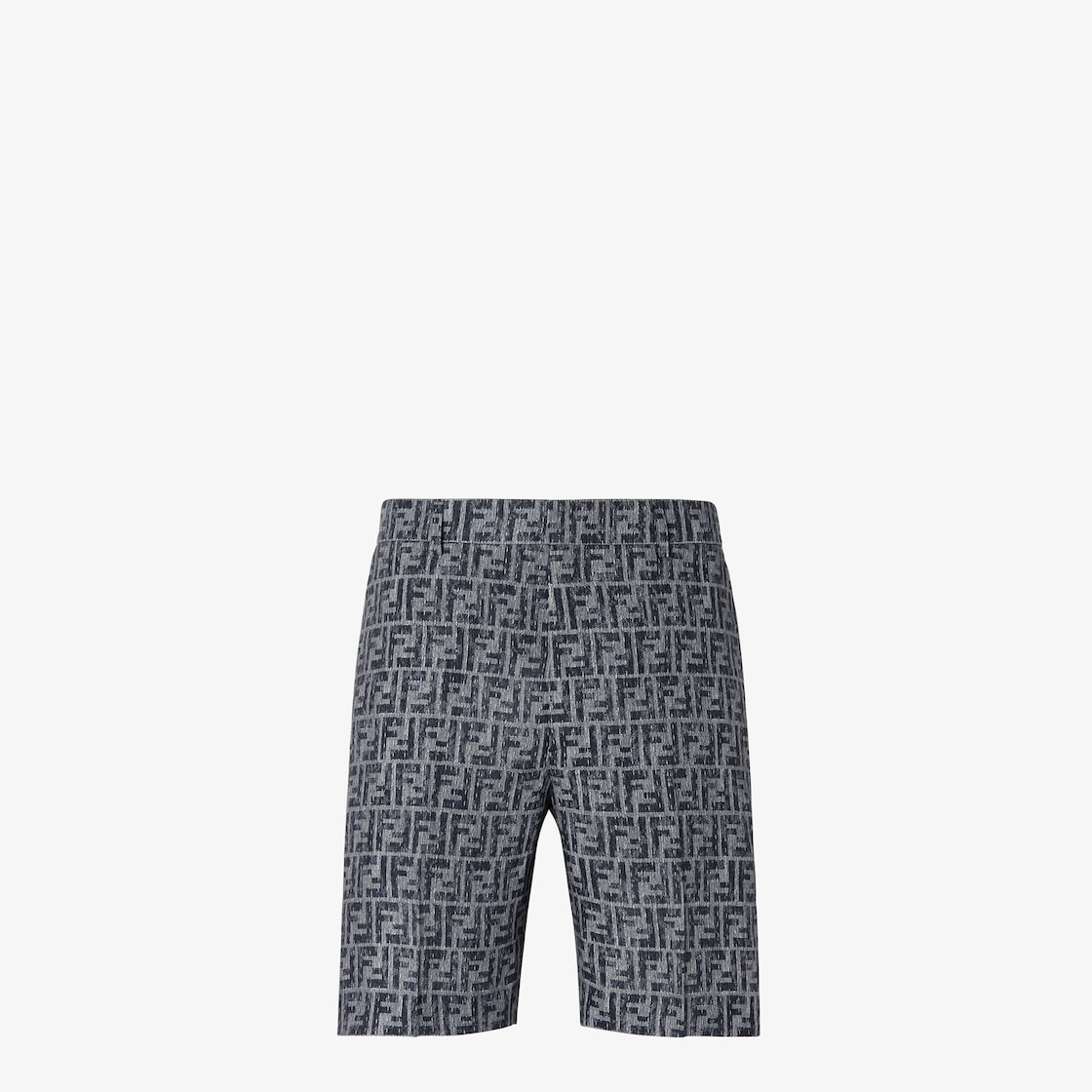 Bermudas Blue FF denim shorts with stitching Blue - Image 1/3