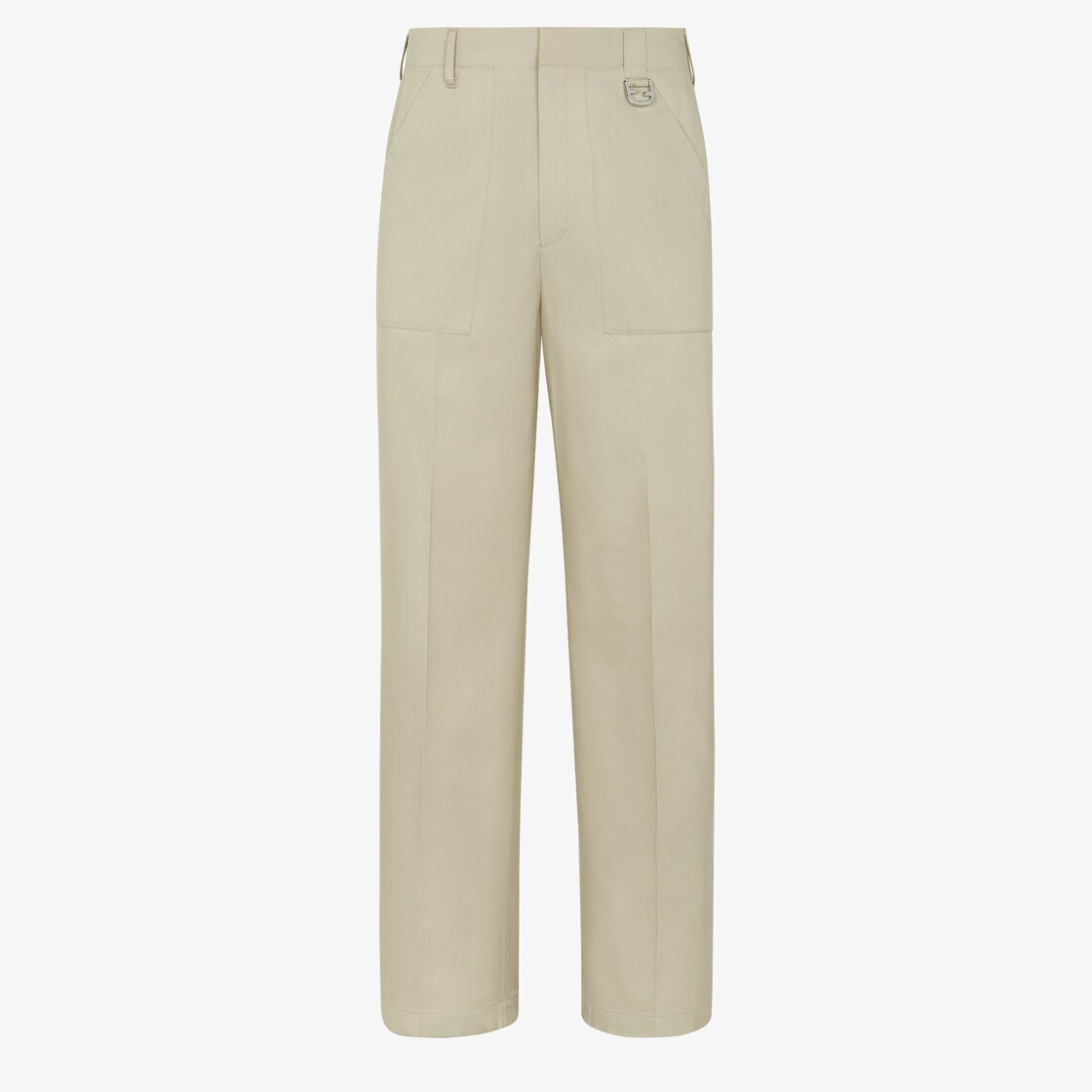 Fendi Boys Brown FF Cotton Trousers