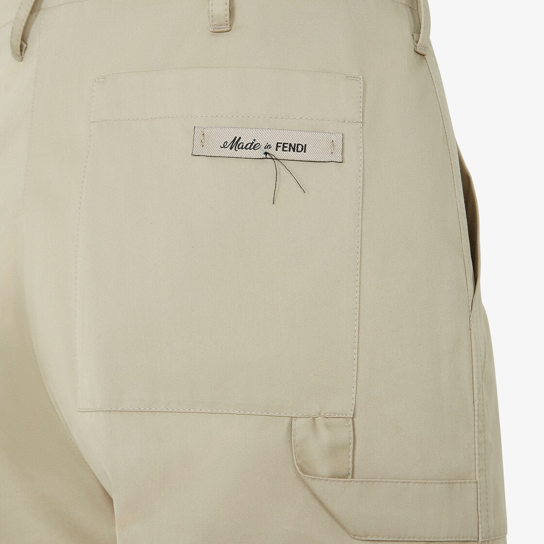 FENDI Logo Print Pants (Trousers) Brown 42