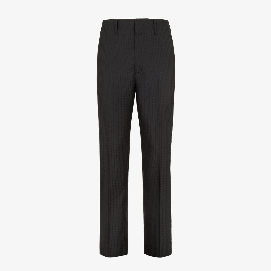 Trousers Black jacquard wool trousers Black - Image 1/4