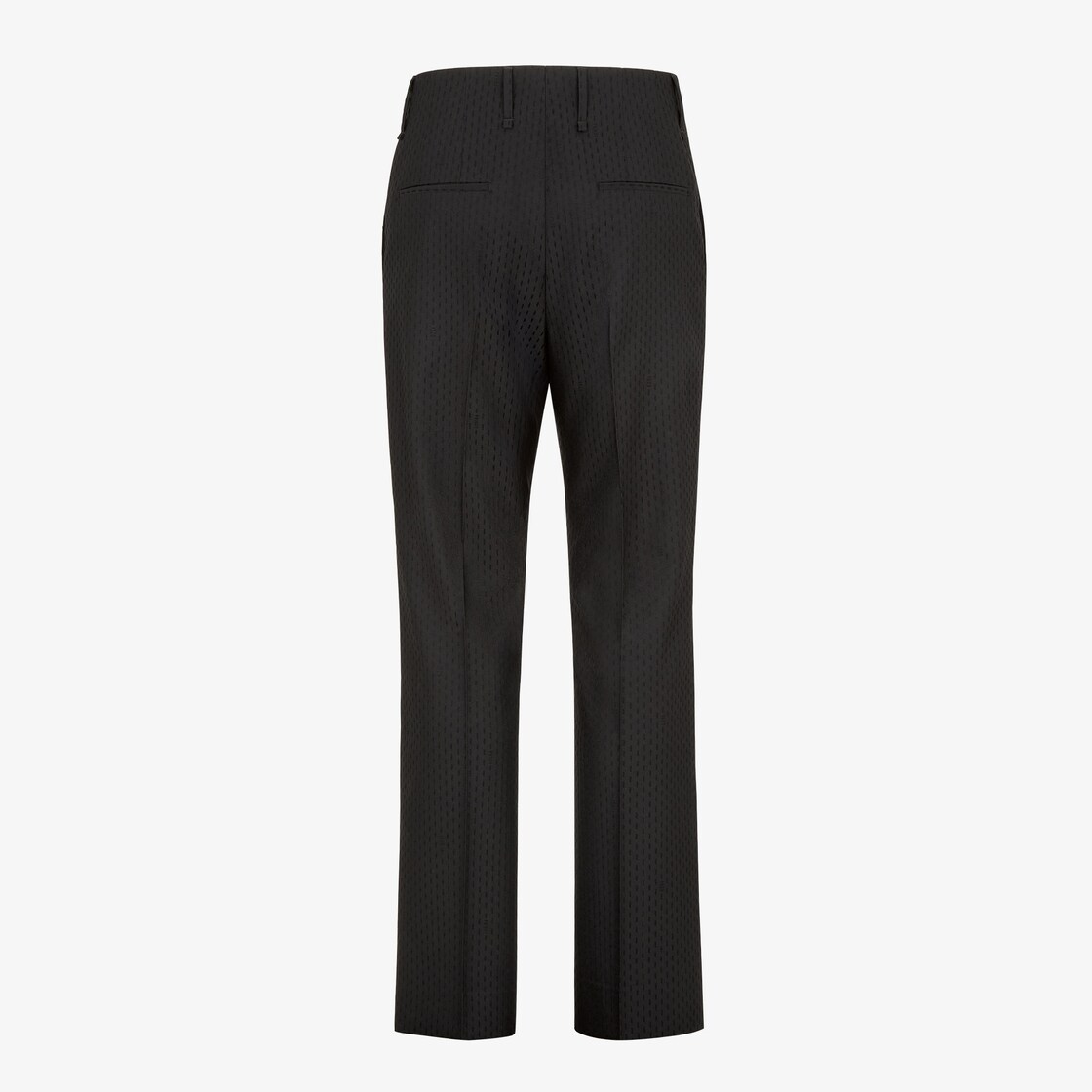 Trousers Black jacquard wool trousers Black - Image 2/4