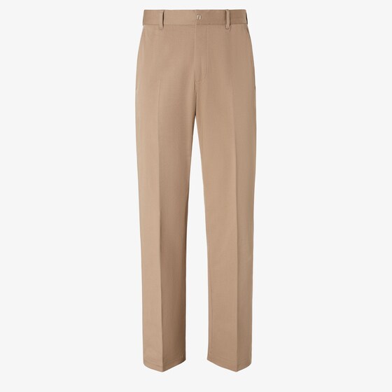 Fendi Dove Gray Gabardine Pants In Gray