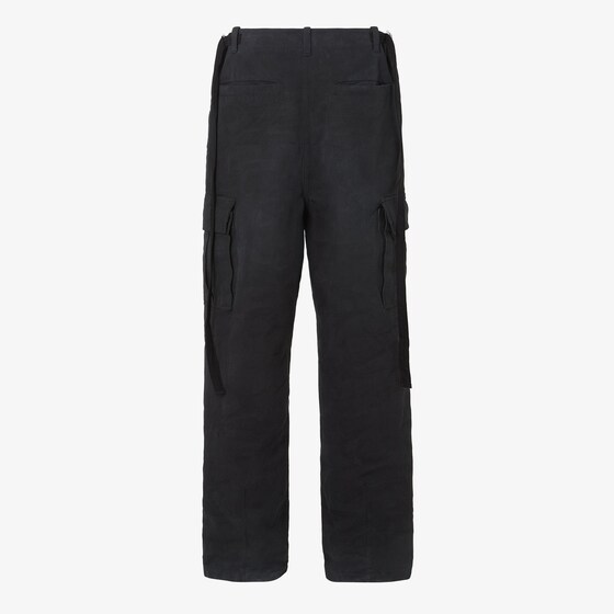 Fendi Regular-fit utility trousers featuring long side ties at | Thumbnail 2
