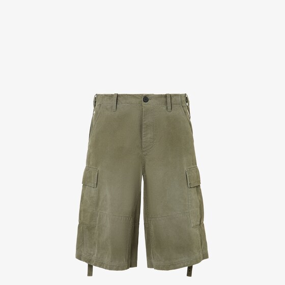 Fendi Utility-style Bermuda shorts featuring long side ties at