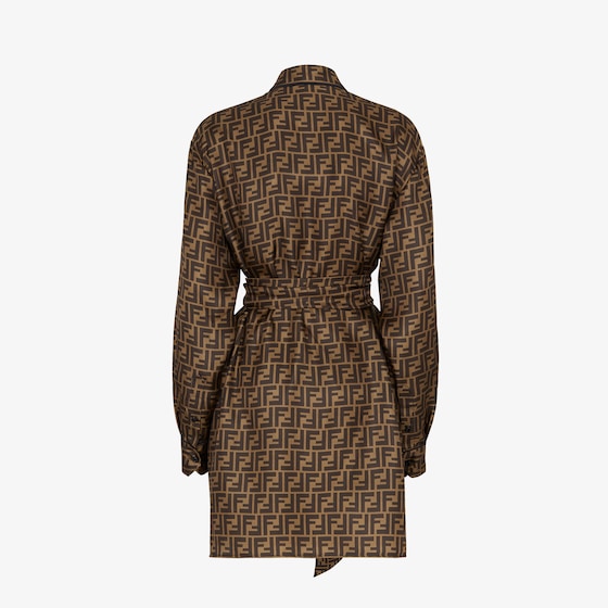 Fendi Shirt-style short dress with a classic collar, sleeves | Thumbnail 2