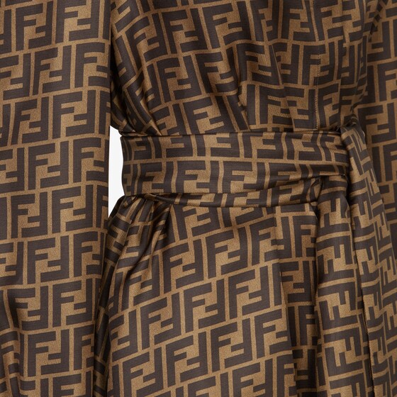 メーカー直売 Fdb677a8g3f118w Fendi ワンピース ドレス Silk ブラウンシルク Brown Fendi Dress ワンピース オールインワン Tmvc Org