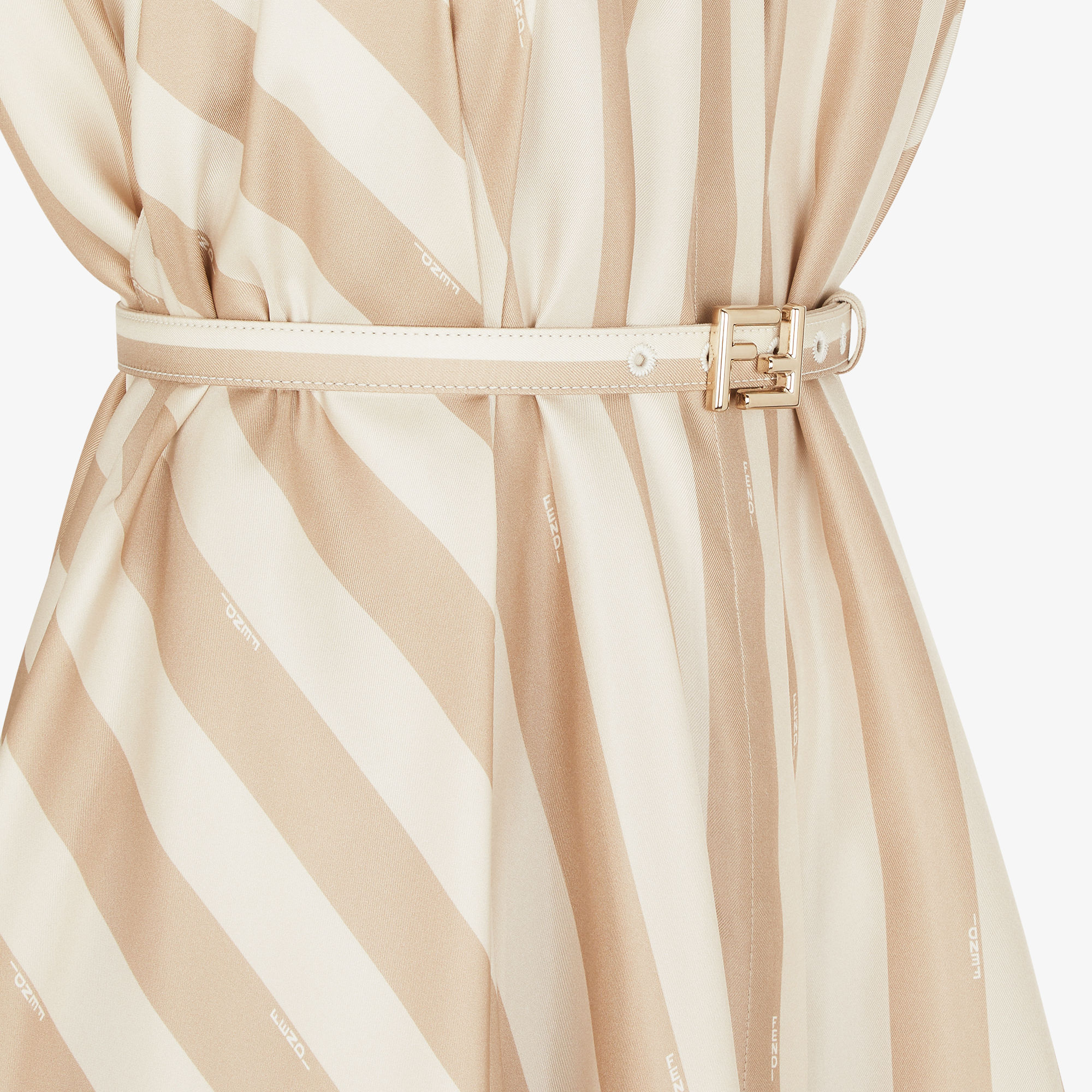 DressBeige Pequin silk dress