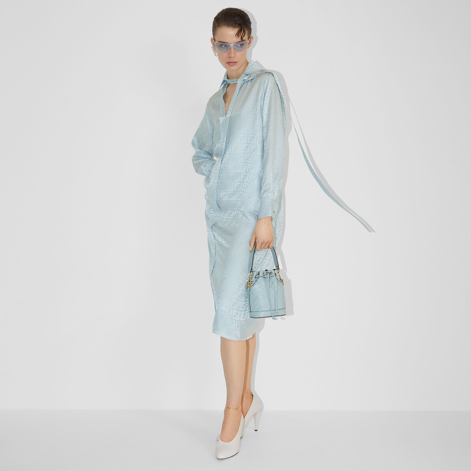 Dresses for Women - Light blue | FENDI USA