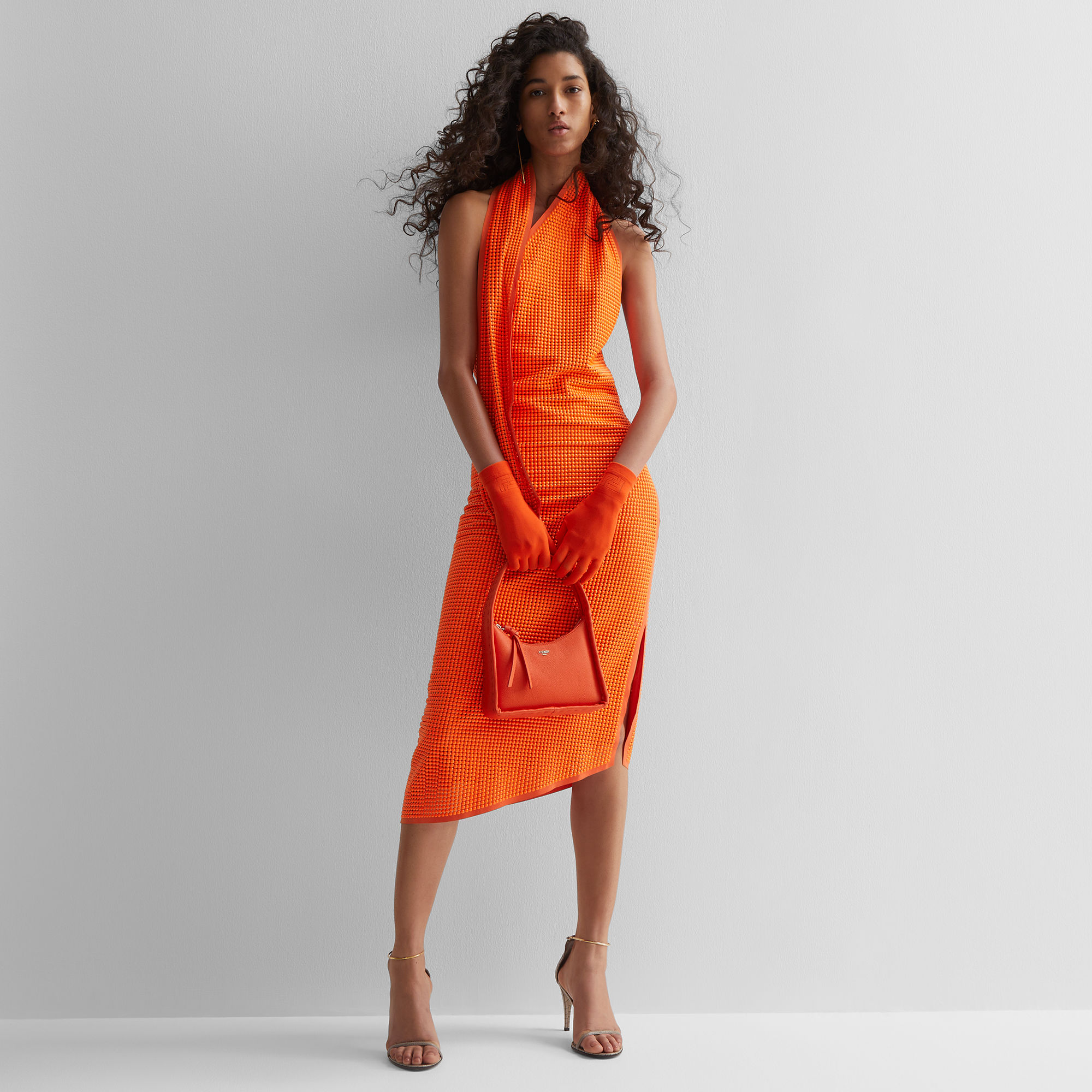 Fendi orange dress online