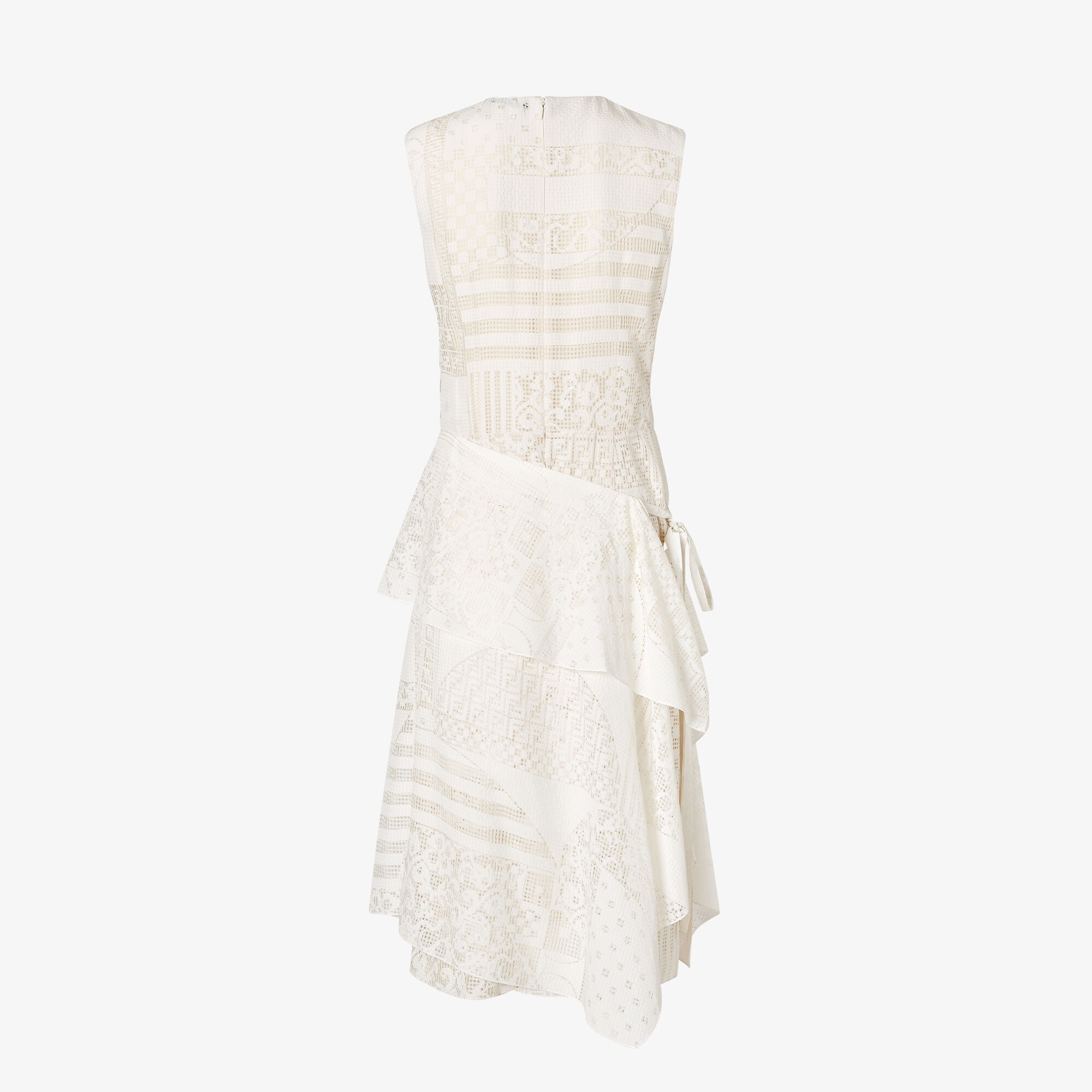 blue and black mesh dress 80s Fendi Pasta Print Dress | XS - S main image 1