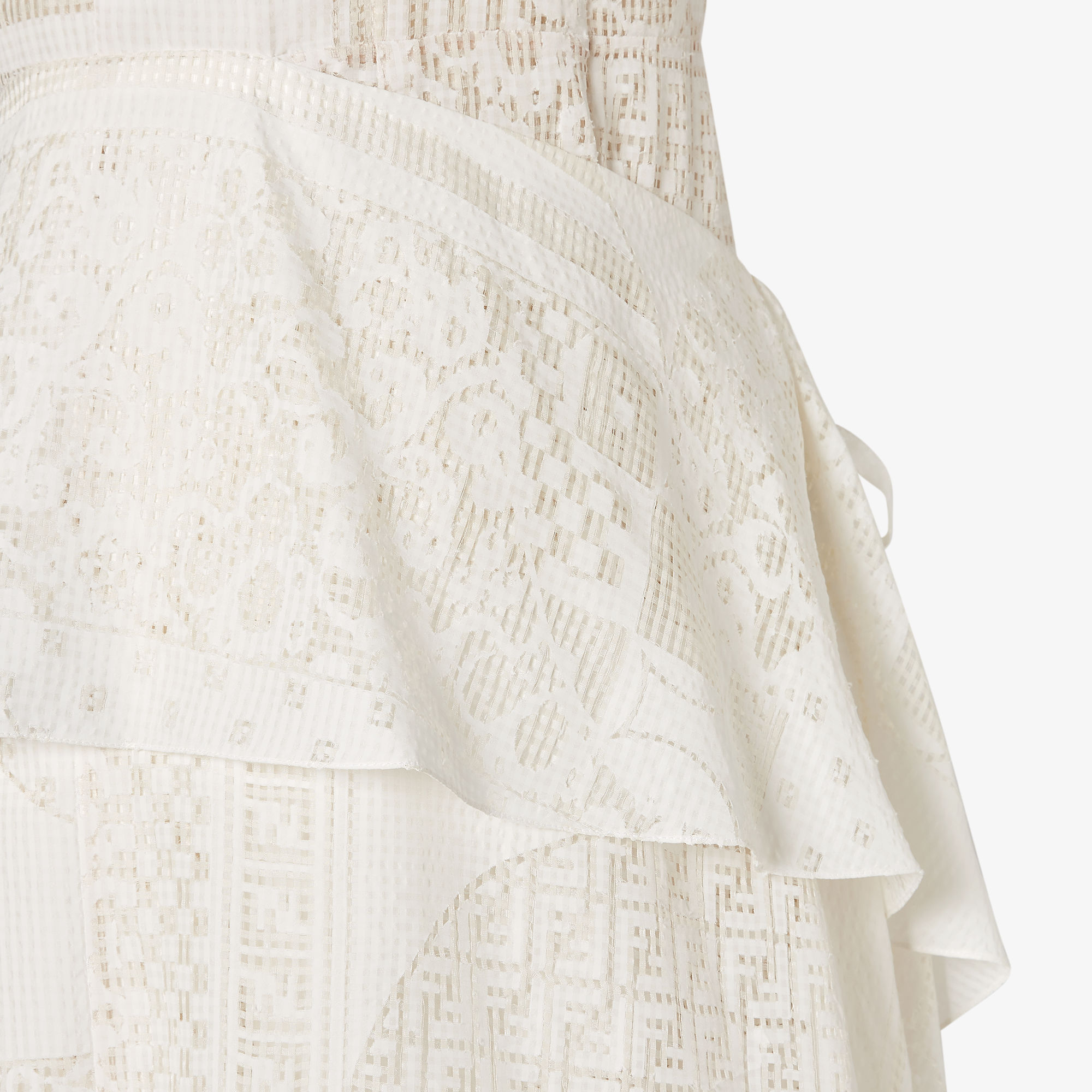 fendi white chiffon dress Fendi Multicolour Pastel Silk Chiffon Shift Dress L Fendi