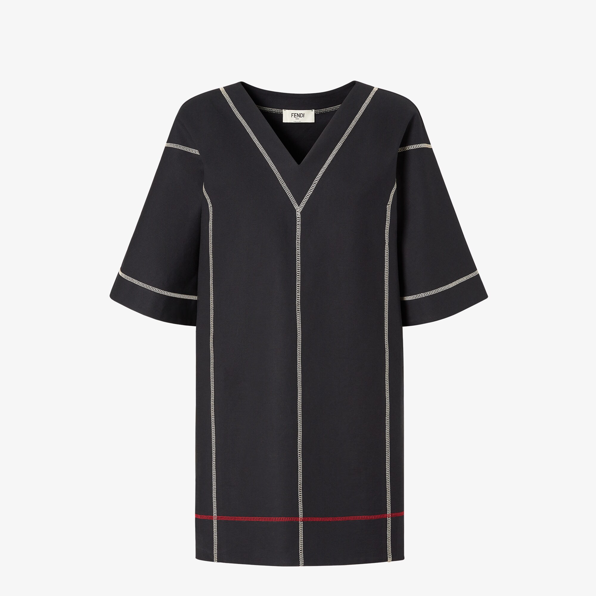 ワンピース FENDI Woman Dress Black FDD378 AUJR F0GME Dress Cotton Black | Fendi