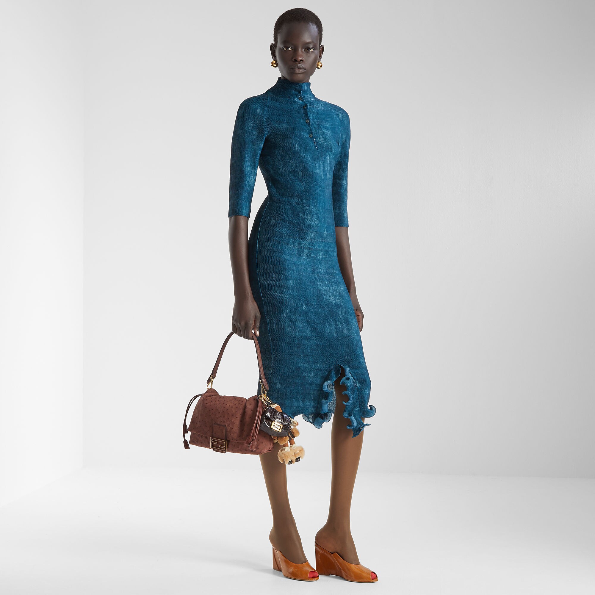 Dress Fabric Blue | Fendi