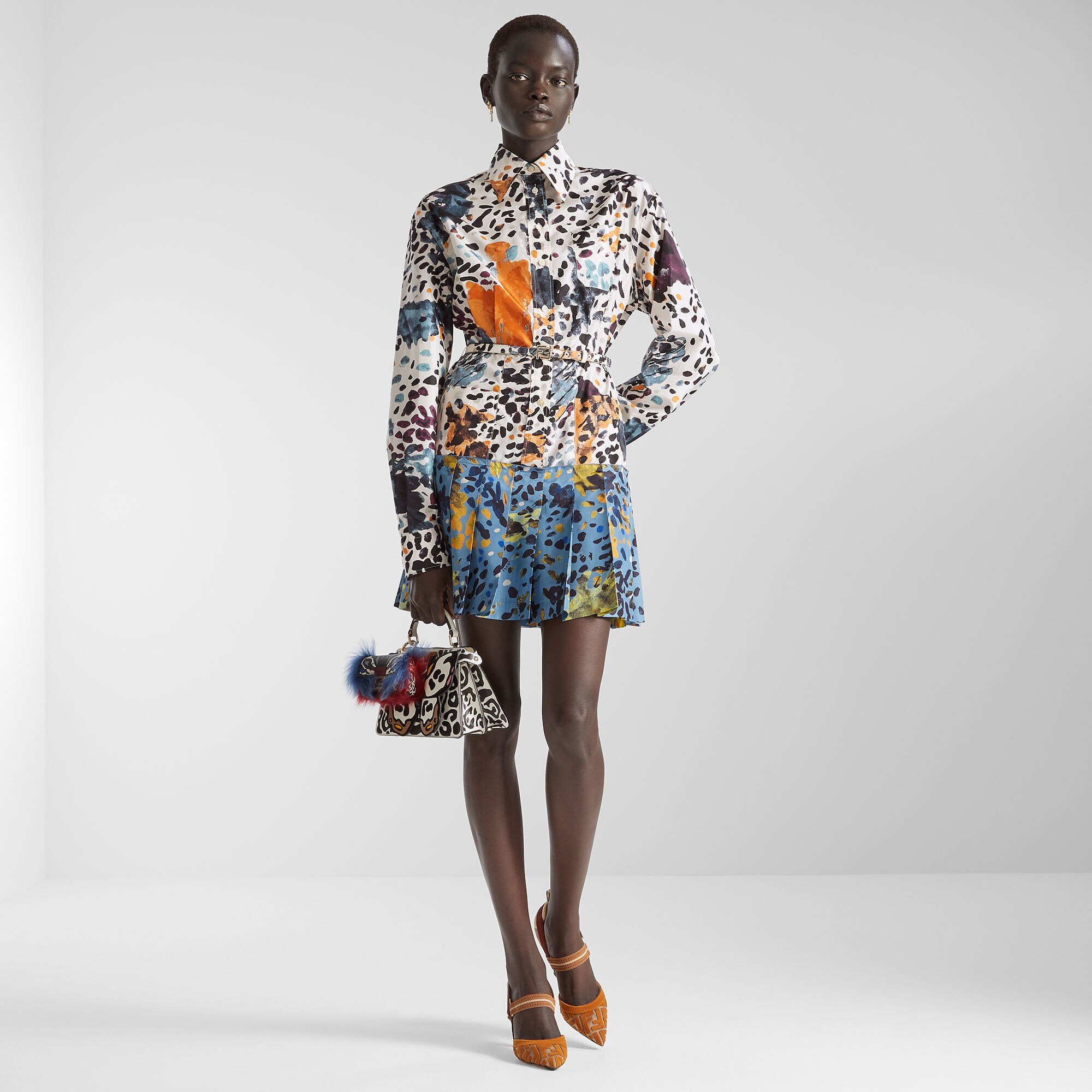 ドレス シルク マルチカラー | Fendi