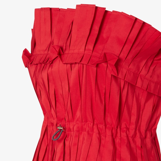 Fendi Short bustier dress with asymmetric double layer hem | Thumbnail 3