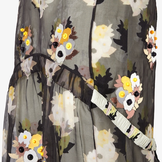 Fendi Midi dress fitted at the waist with crew-neck and short | Thumbnail 3