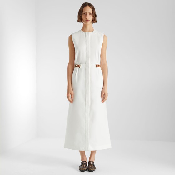 Fendi Sleeveless midi dress with fitted waist and flared skirt | Thumbnail 4