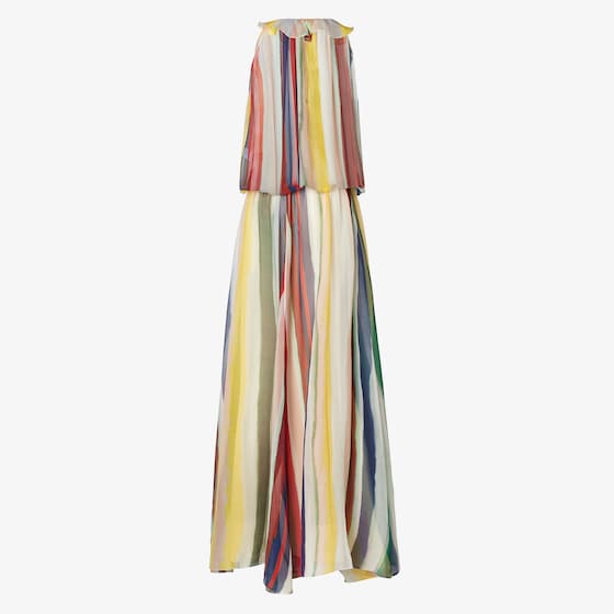 Fendi Long sleeveless dress with adjustable drawstring at | Thumbnail 2