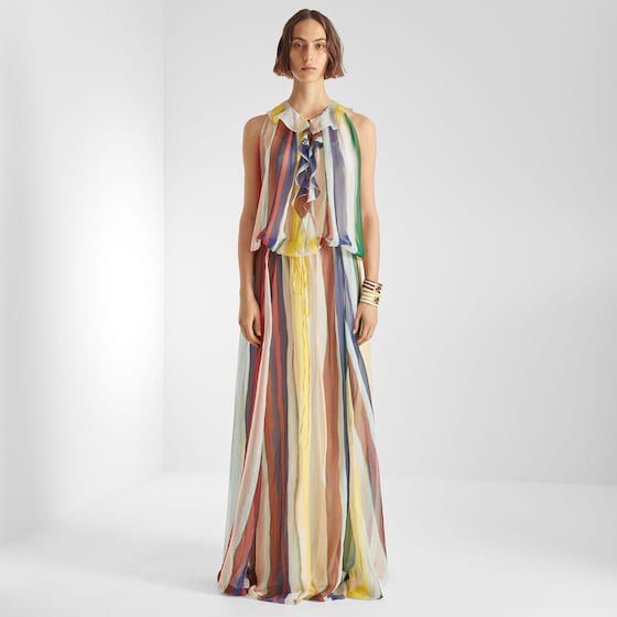 Fendi Long sleeveless dress with adjustable drawstring at | Thumbnail 4