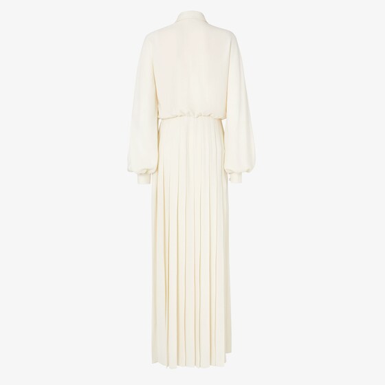 Fendi Long, flowing shirt dress with a plissé pleated skirt that | Thumbnail 2