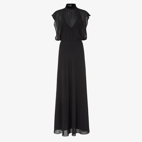 Fendi Flowing, floor-length dress featuring a cape-style bodice