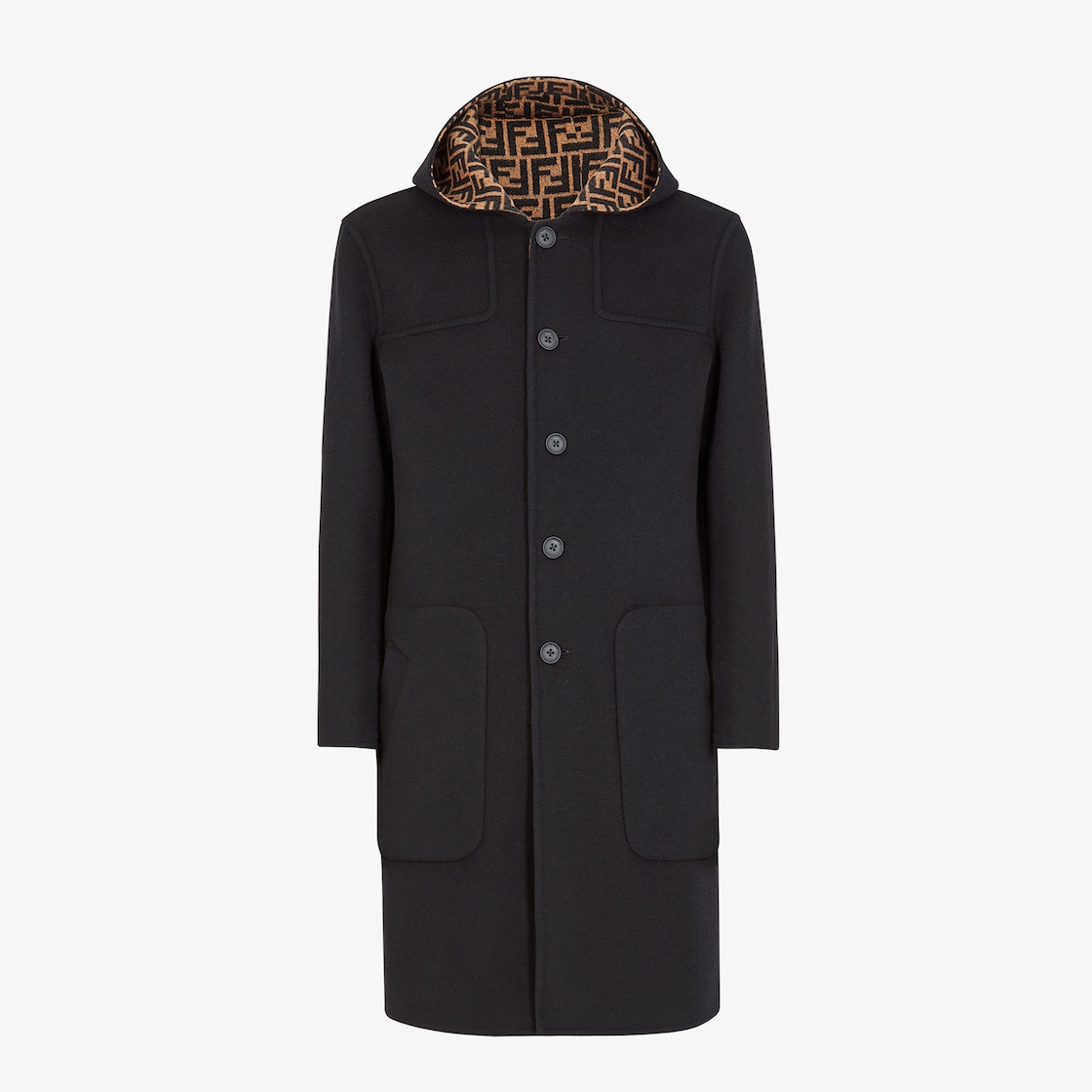 ダッフルコート - ブラックウール コート | Fendi ダッフルコート - ブラックウール コート | Fendi