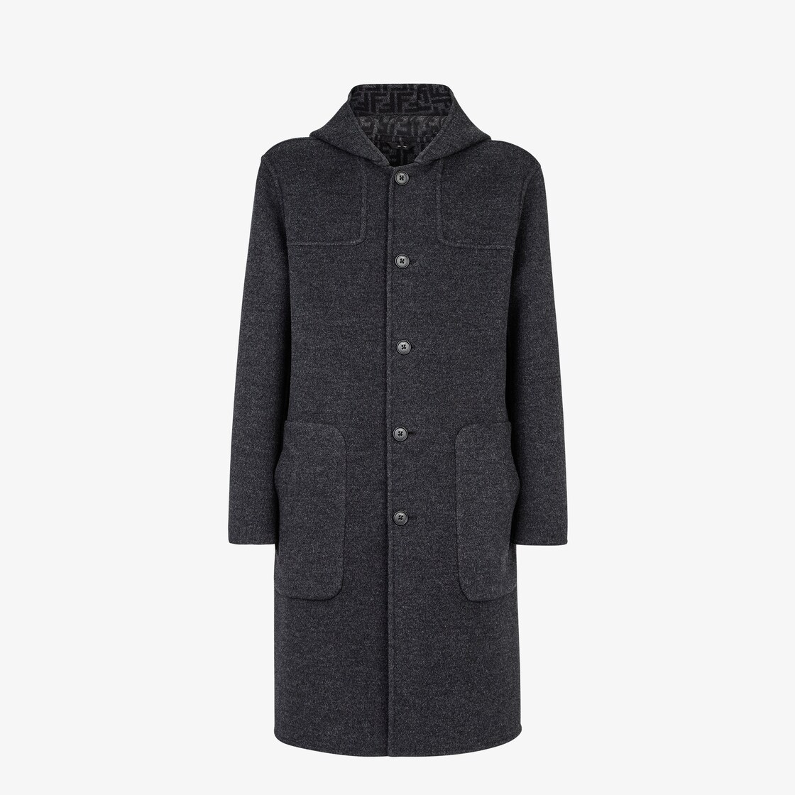 Duffel Coat - Gray wool coat | Fendi