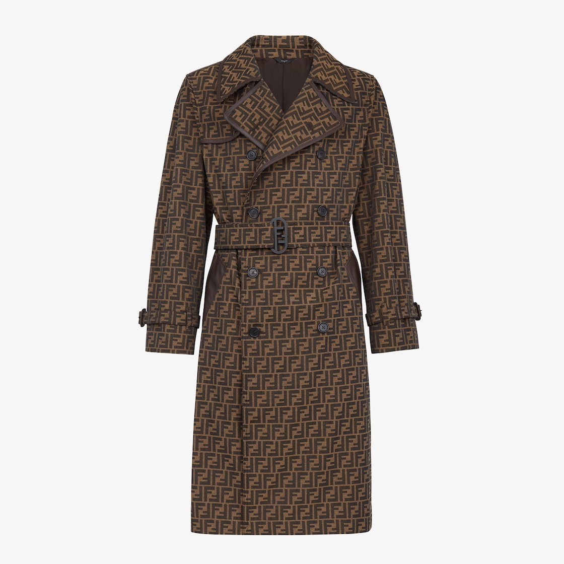 Trench Coat - FF jacquard fabric trench coat | Fendi