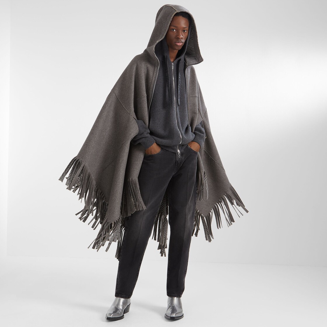 Fendi 2025 wool cape