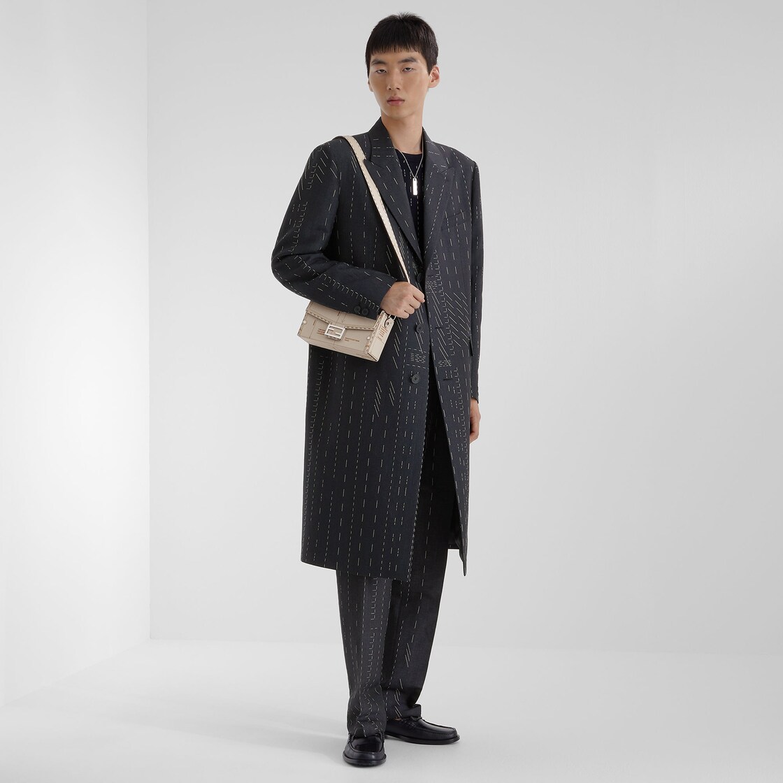 FENDI UOMO ミックスウール フーディロングコート - beaconparenting.ie