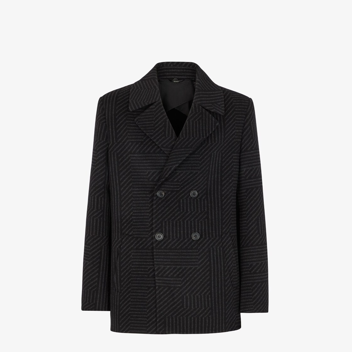 Black store fendi coat