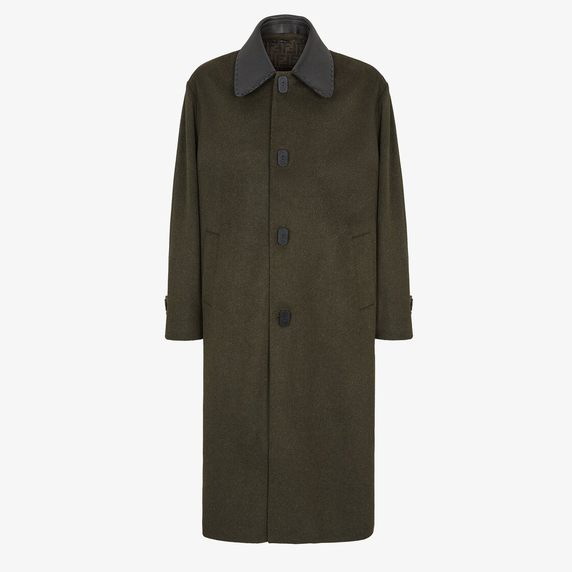 Coat Green mohair and wool coat Fendi