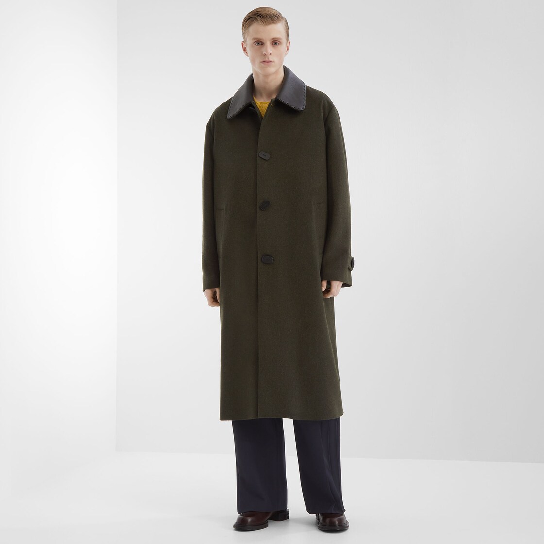 Coat Green mohair and wool coat Fendi