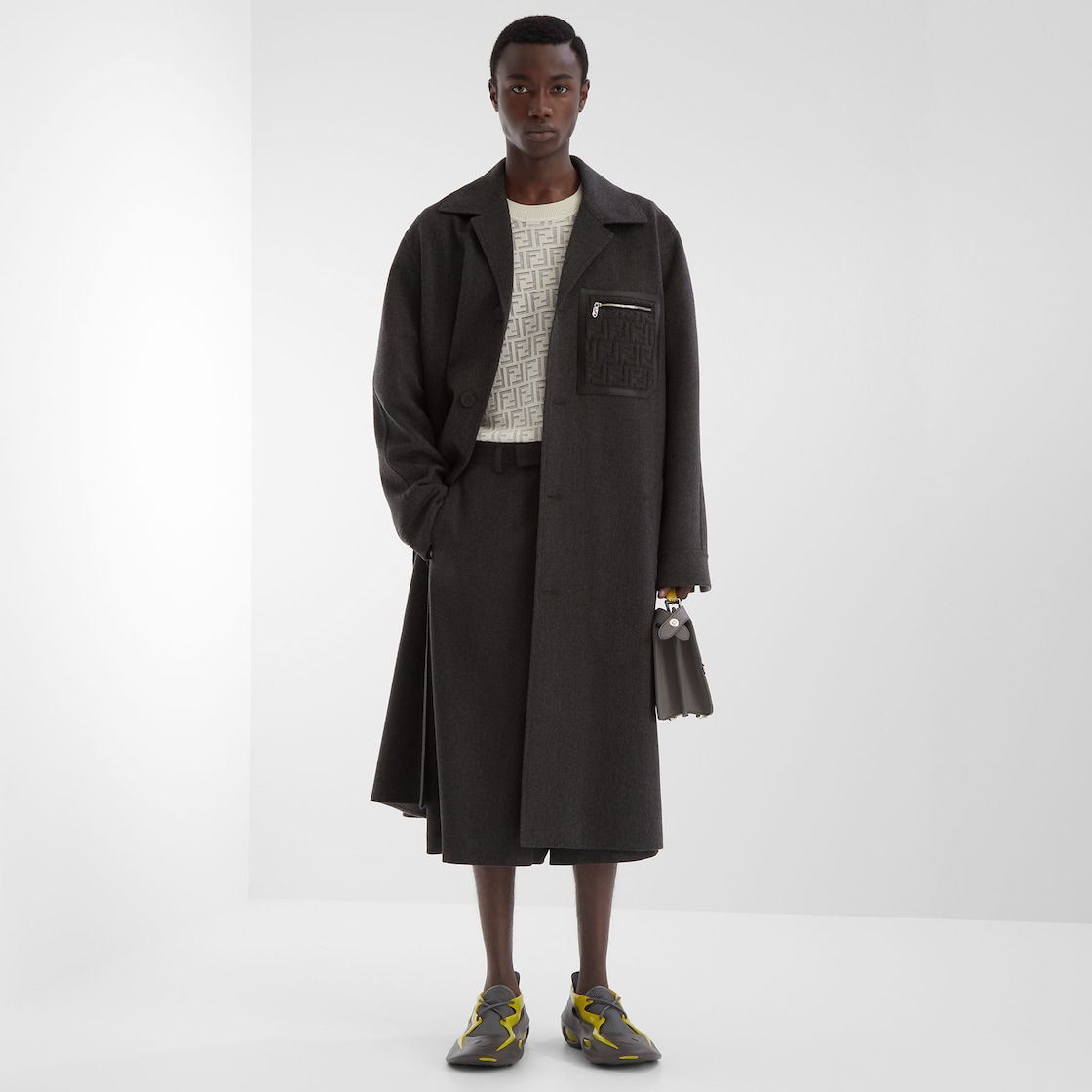 コート ウール グレー | Fendi コート ウール グレー | Fendi