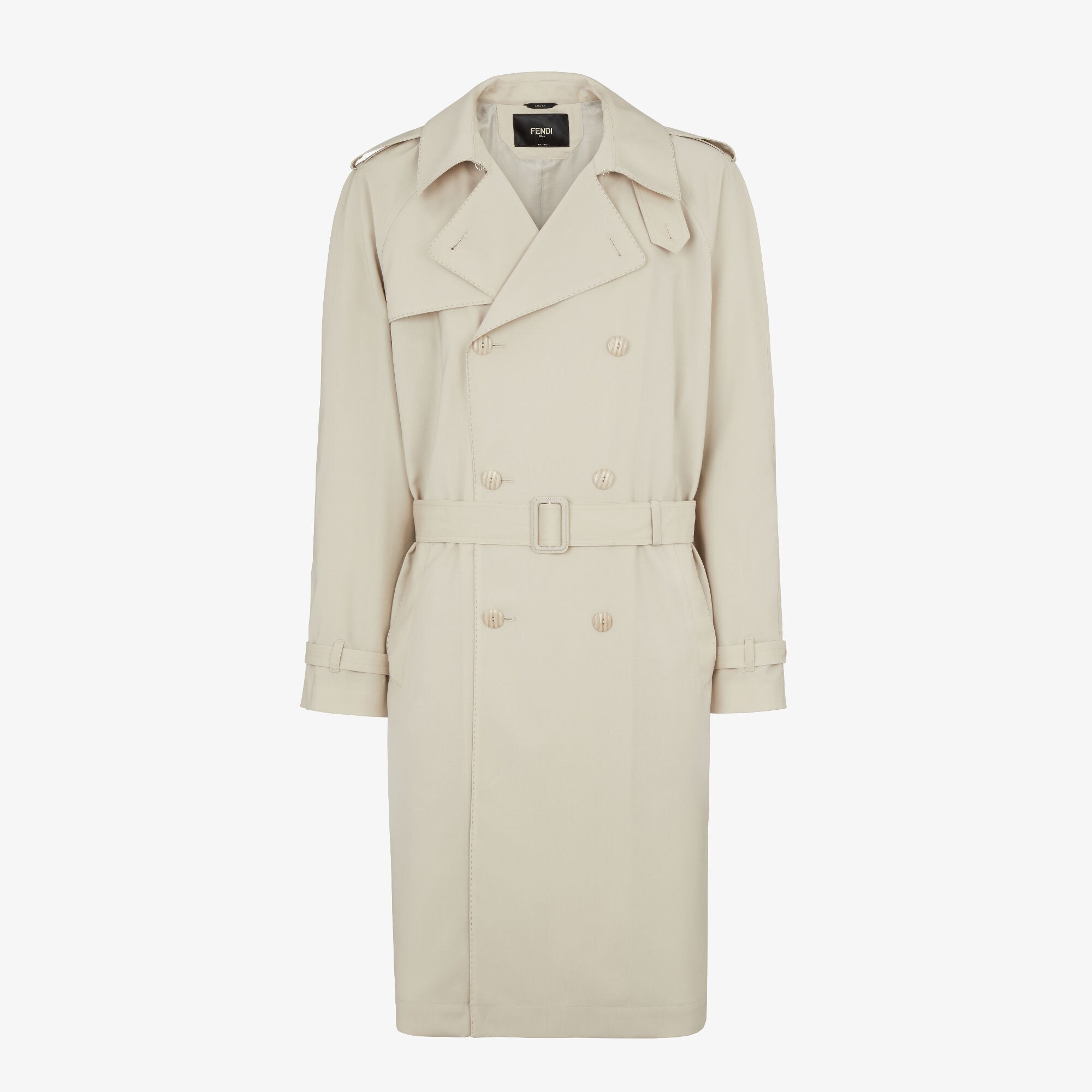 ポンチョ・ケープ Fendi Ff Beige Chambray Jacket Jacket Denim Beige | Fendi