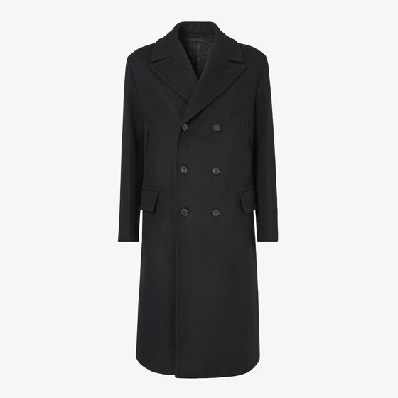 Fendi Coat In Black