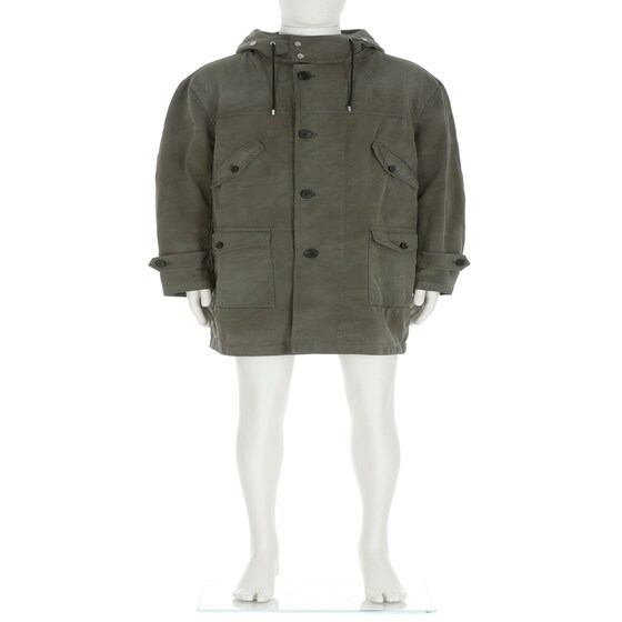 Fendi Midi parka with a drawstring hood and long sleeves