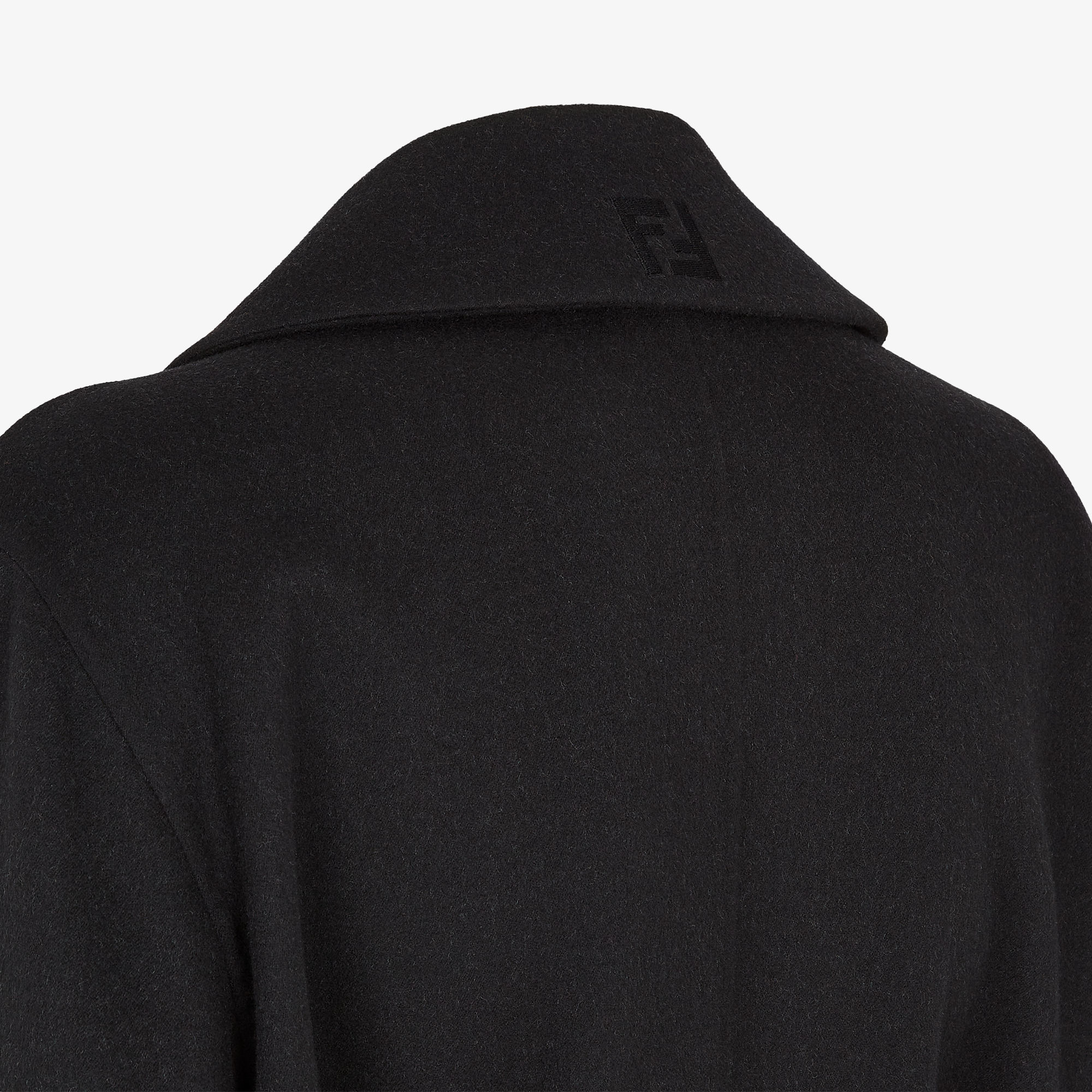 B15113 UN3D. 20aw バックオリガミコート ウール 黒　F コート ウール ブラック | Fendi