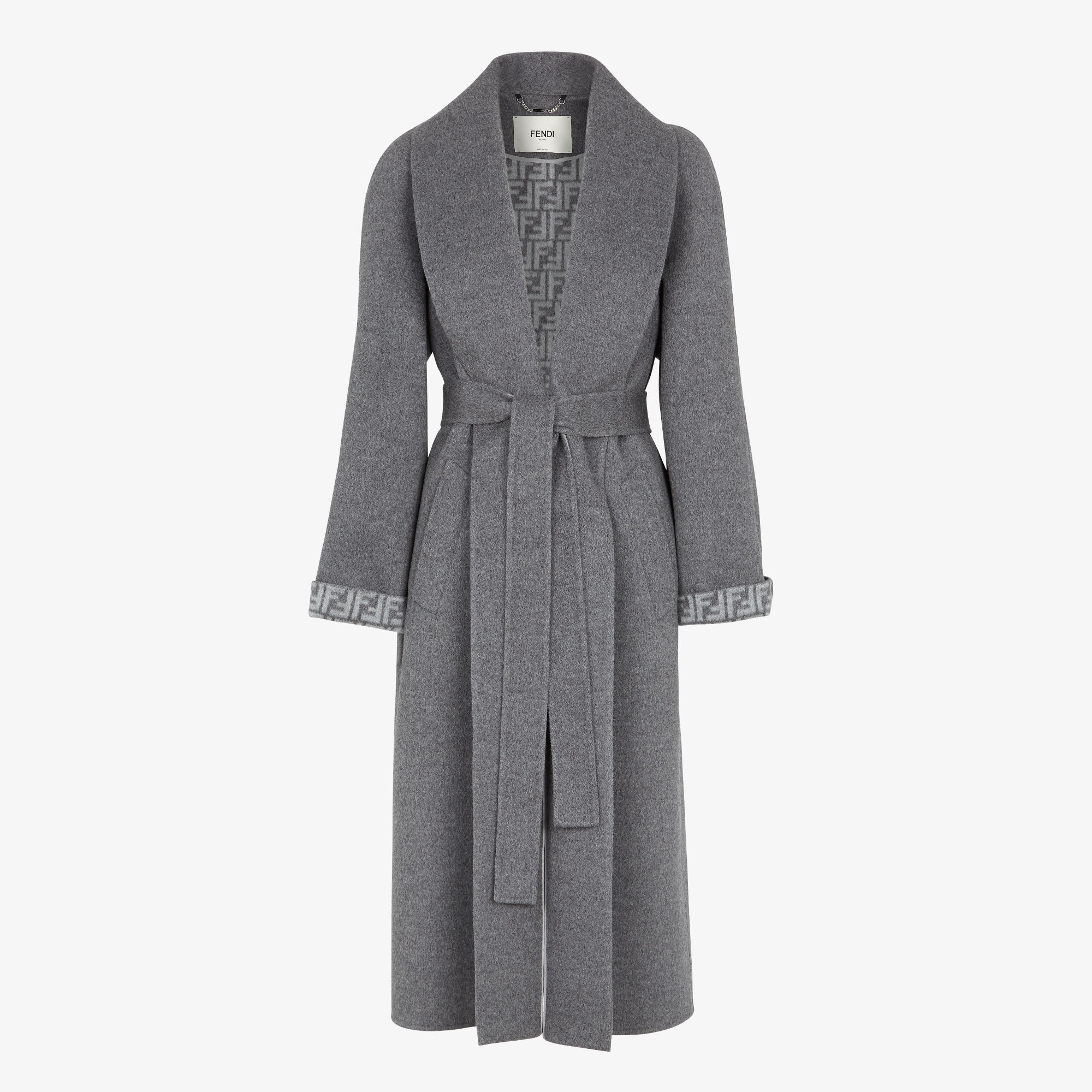 Coat - Grey wool coat | Fendi