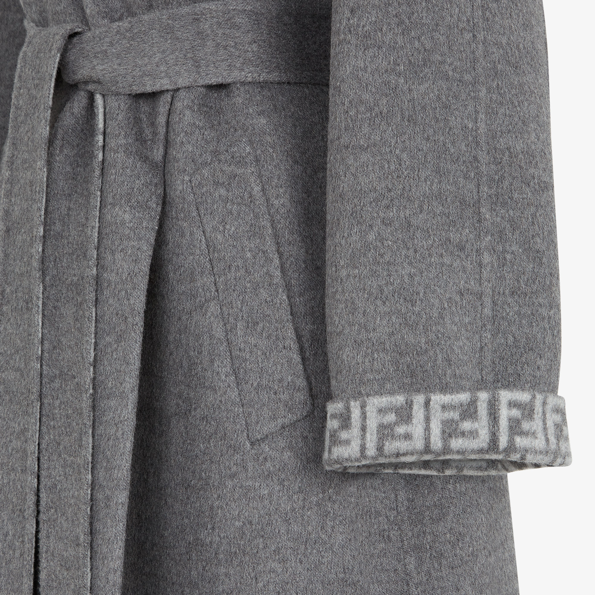コート ウール グレー | Fendi