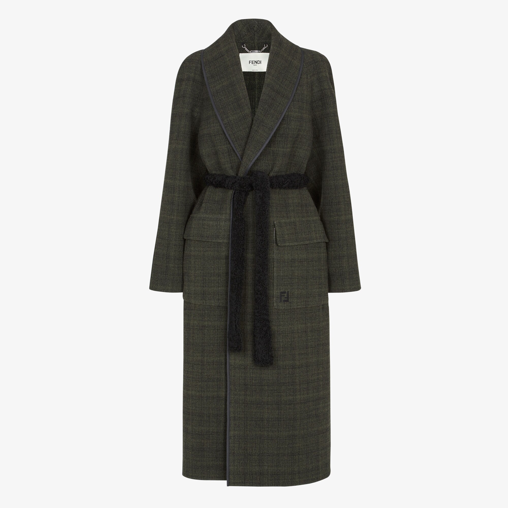 Fendi fur pocket coat deals