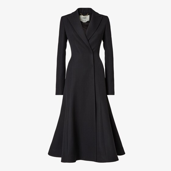 Fendi Coat In Black