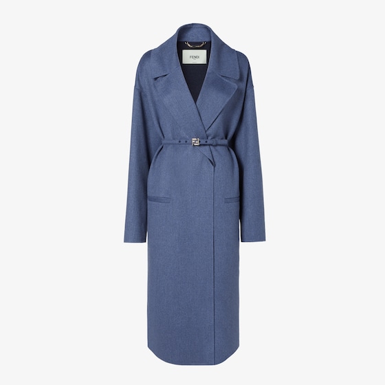Fendi Coat In Blue