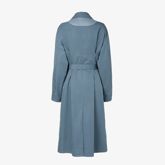 Fendi Midi trench coat with shirt collar and long sleeves | Thumbnail 2