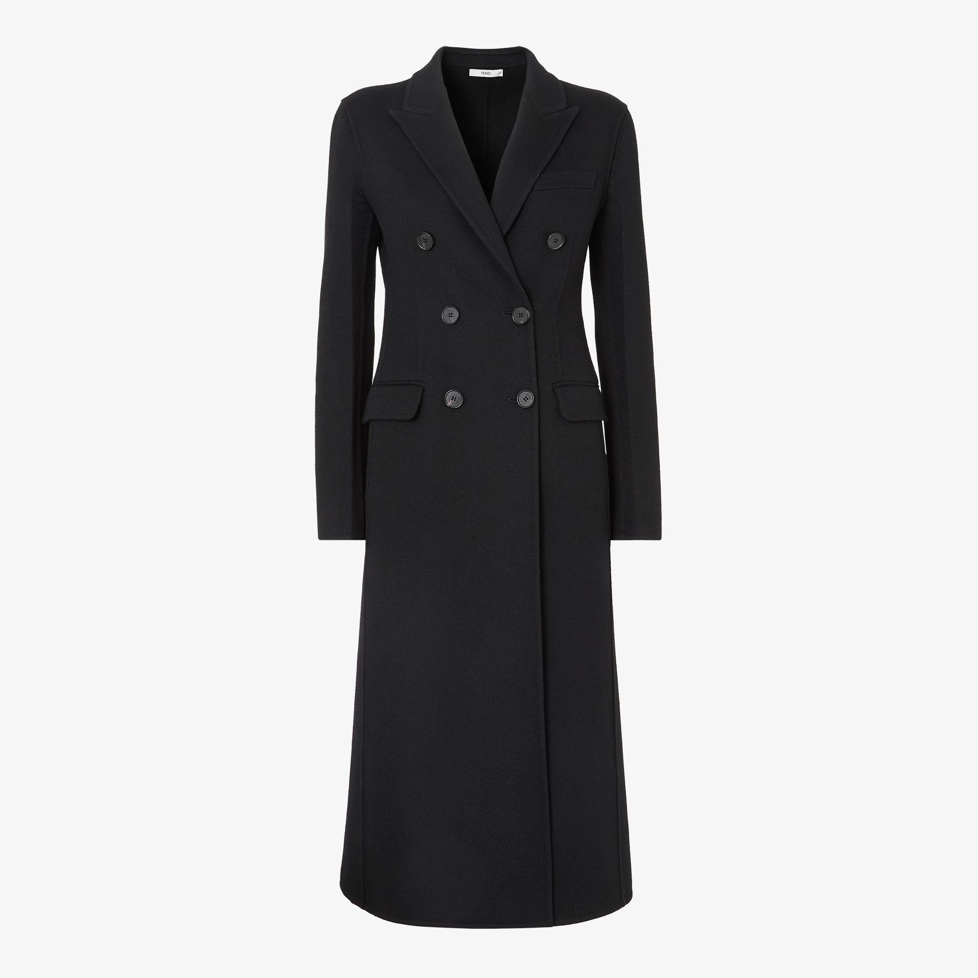 イタリア製】FENDI UOMO フェンディ ロング チェスターコート 黒 48 Coat - Black | FENDI US