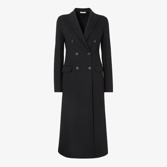 Fendi Coat In Black