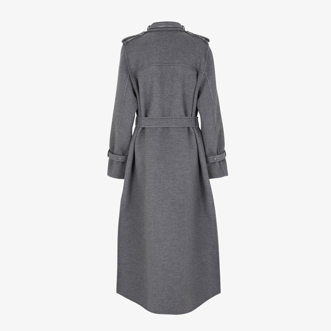 Coat Gray wool coat Fendi